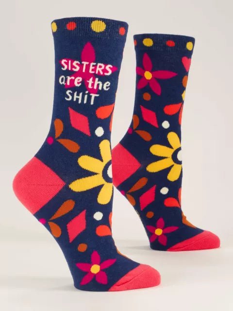 Crew Sock - Sisters Are The Shit - Mockingbird on Broad