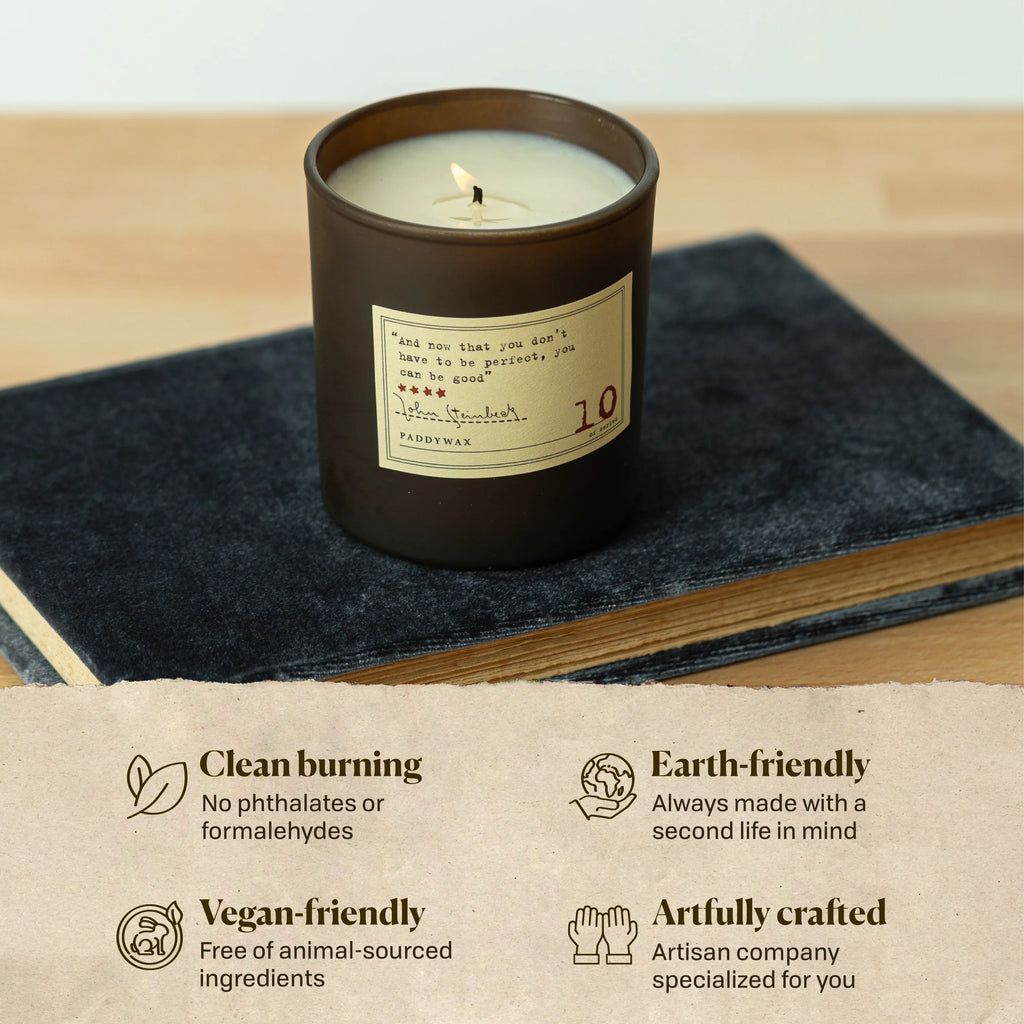 Library Candle Collection - John Steinbeck - Mockingbird on Broad