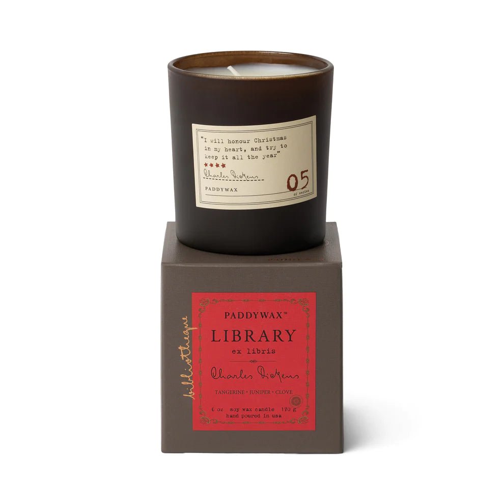 Library Candle Collection - Charles Dickens - Mockingbird on Broad