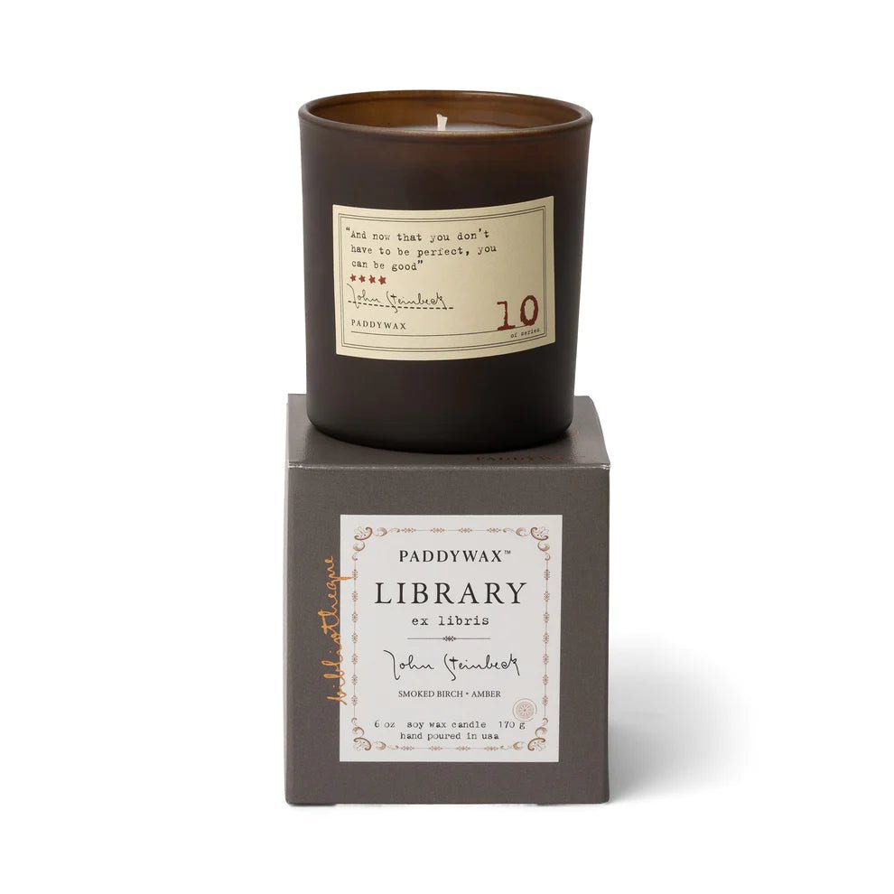Library Candle Collection - John Steinbeck - Mockingbird on Broad