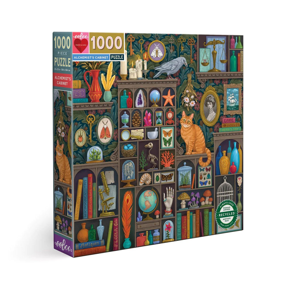 eeboo Puzzle - Alchemist's Library - 1000 Piece - Mockingbird on Broad