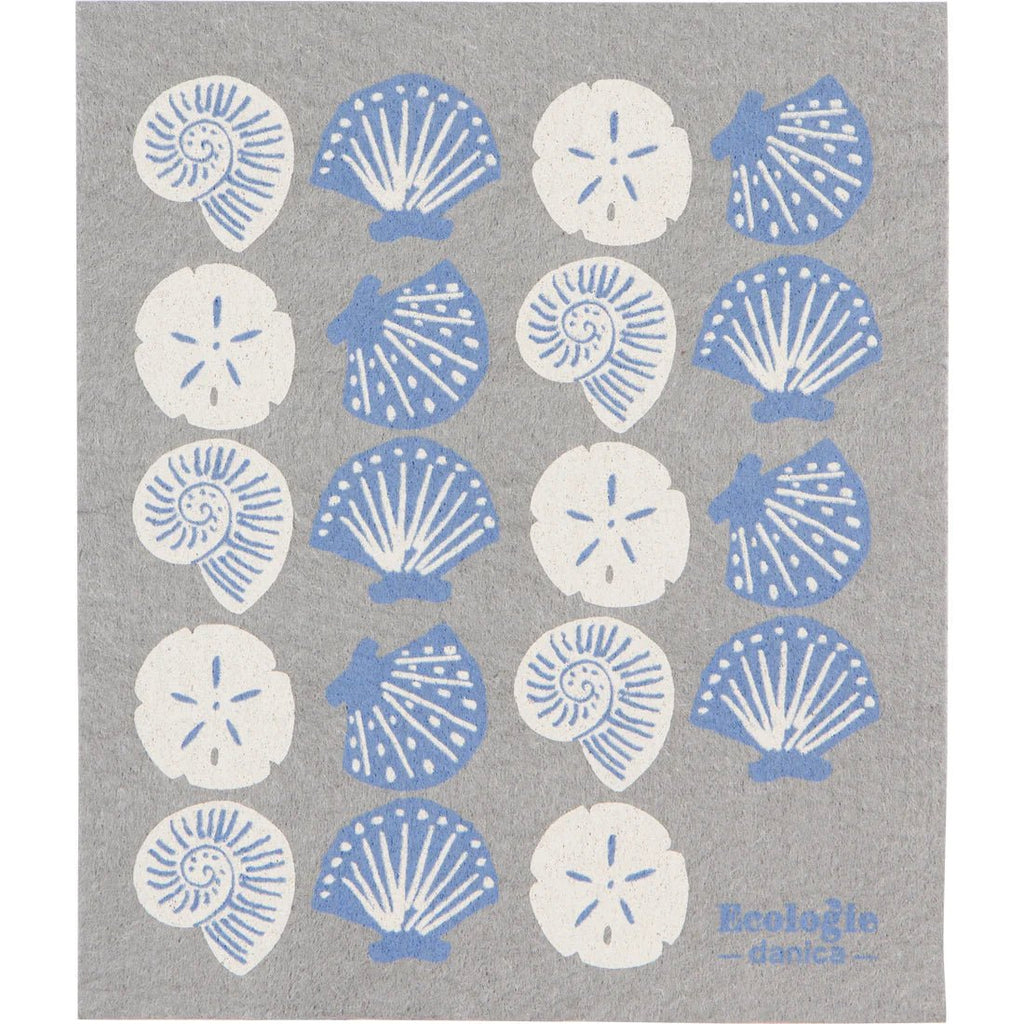 Swedish Sponge Cloth - Seaside Shells - Mockingbird on Broad