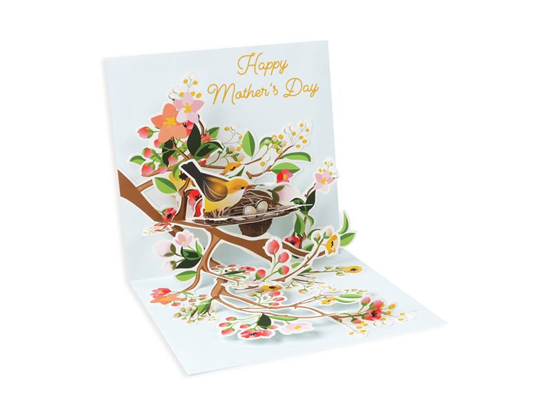 Pop Up Card - Birds of Spring - Mockingbird on Broad