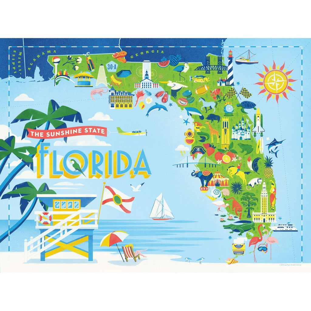 True South Puzzle -Florida - Mockingbird on Broad