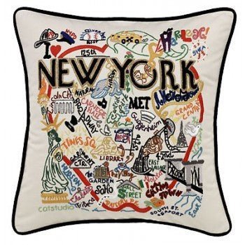 catstudio - New York City Pillow - Mockingbird on Broad