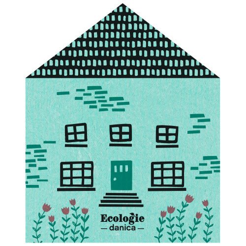 Swedish Sponge Cloth | Shaped House - Mockingbird on Broad