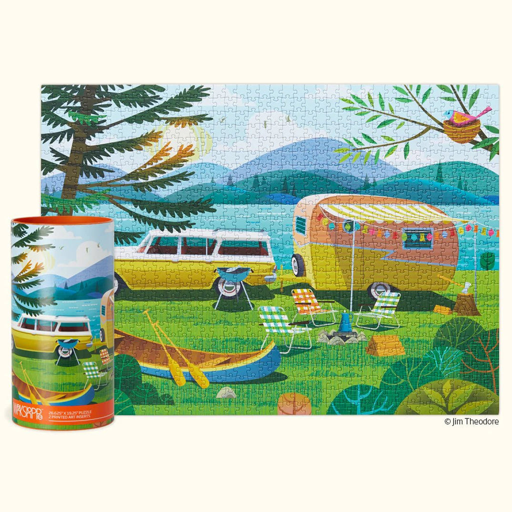 Werkshoppe Puzzle - Happy Camper - Mockingbird on Broad
