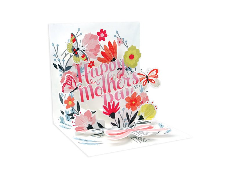 Pop Up Card - Springtime Bouquet - Mockingbird on Broad
