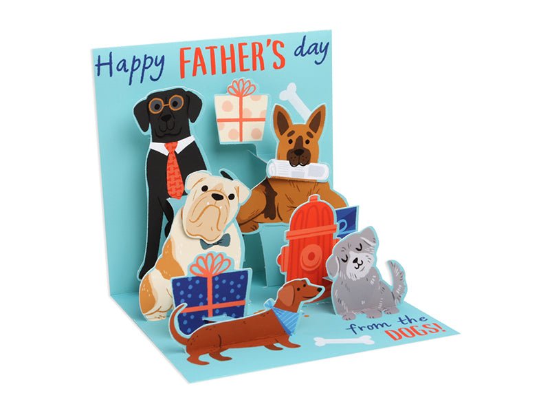 Pop Up Card - Father's Day - From The Dogs - Mockingbird on Broad