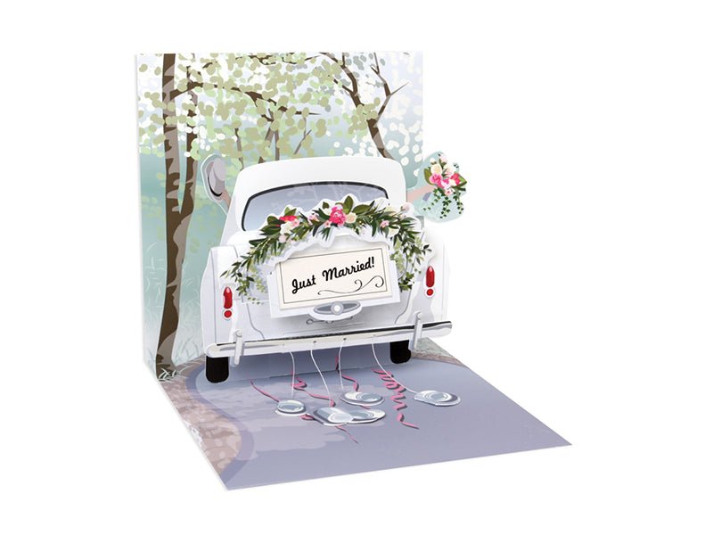 Pop Up Card - Wedding Car - Mockingbird on Broad
