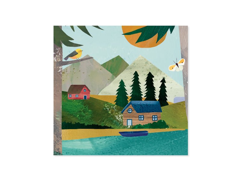Pop Up Card - Mountain Lake - Mockingbird on Broad