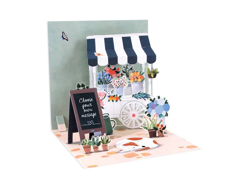 Pop Up Card - Flower Cart - Mockingbird on Broad