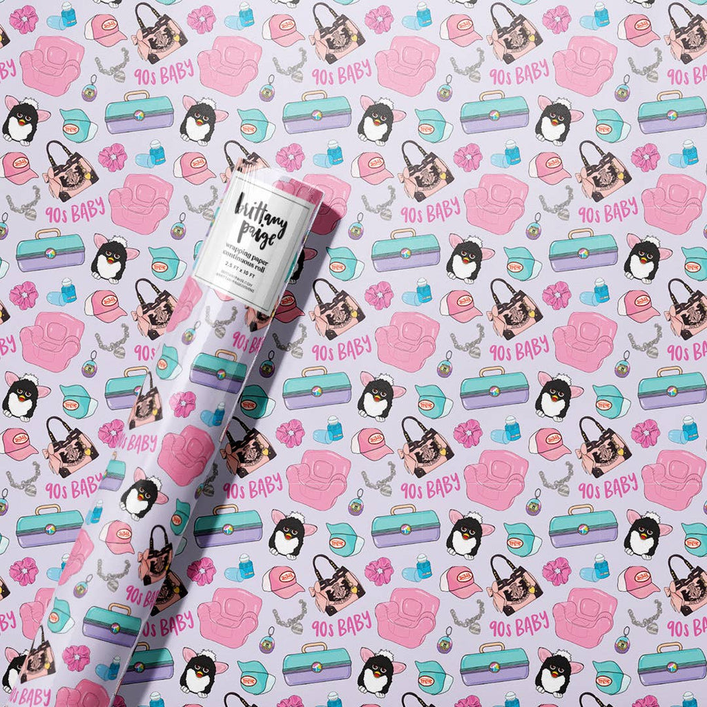 Wrapping Paper | 90s Baby Birthday - Mockingbird on Broad
