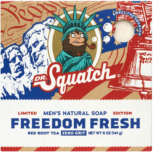 Dr. Squatch Men's Natural Soap - Freedom Fresh V4 - Mockingbird on Broad