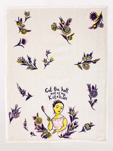 Dish Towel - Get The Hell Out Of My Kitchen - Mockingbird on Broad