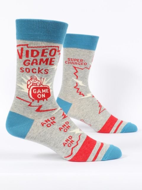Mens Crew Socks - Video Game Socks - Mockingbird on Broad