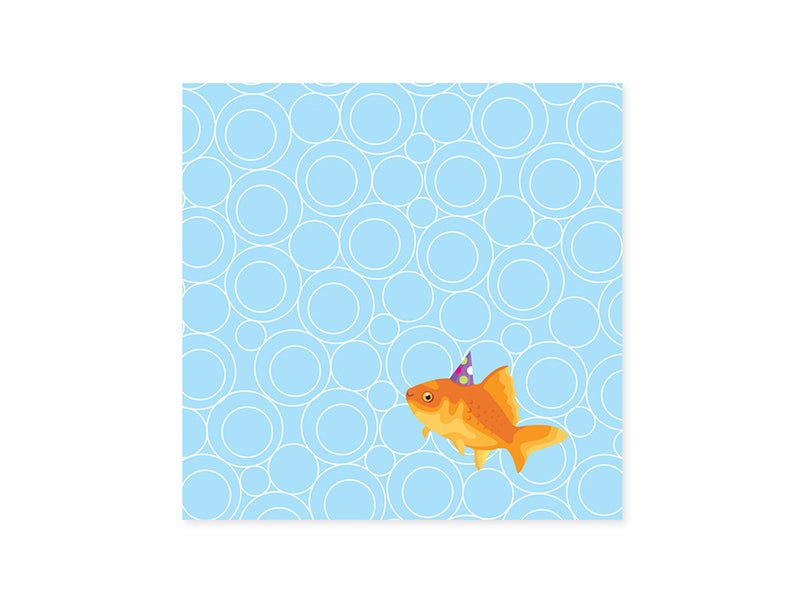 Pop Up Card - Goldfish Birthday - Mockingbird on Broad