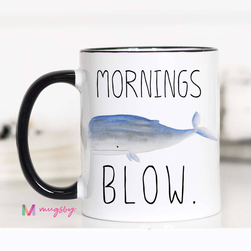 Mug - Mornings Blow - Mockingbird on Broad