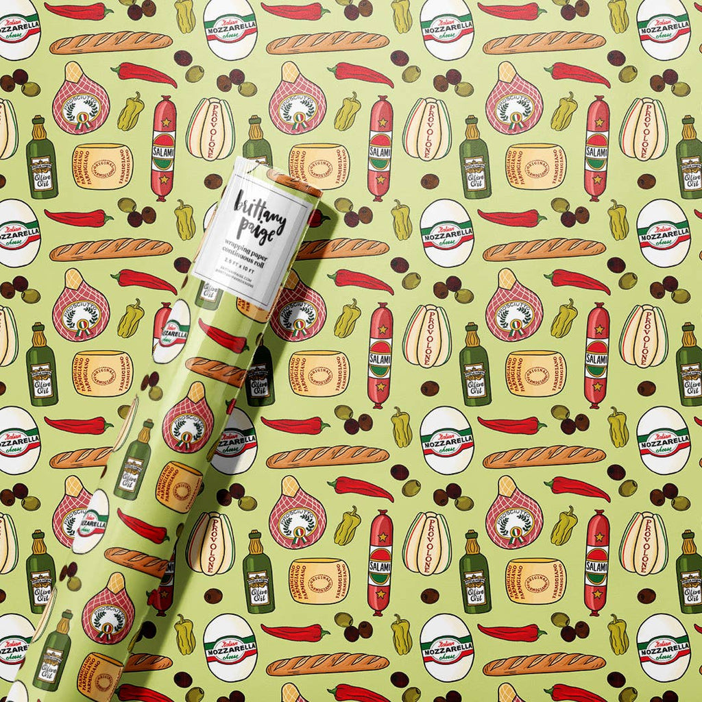 Wrapping Paper |Italian Meats & Cheeses - Mockingbird on Broad