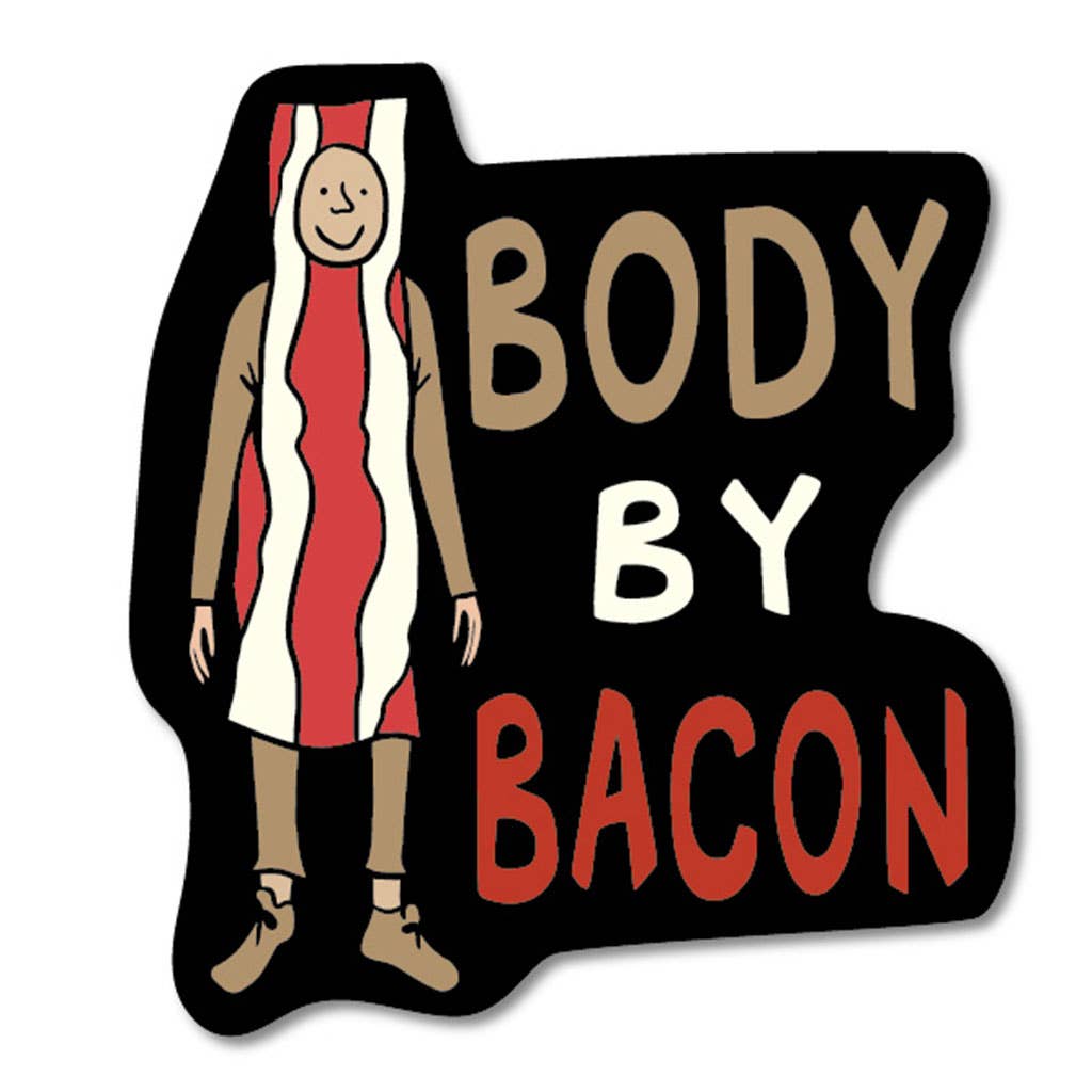 Vinyl Sticker - Body By Bacon - Mockingbird on Broad