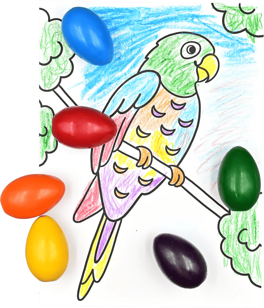 Beeswax Egg-Shaped Crayons - Mockingbird on Broad