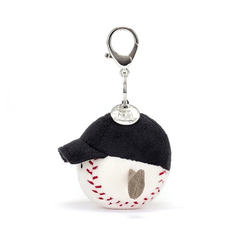Jellycat Bag Charm Amuseable Sports - Baseball - Mockingbird on Broad