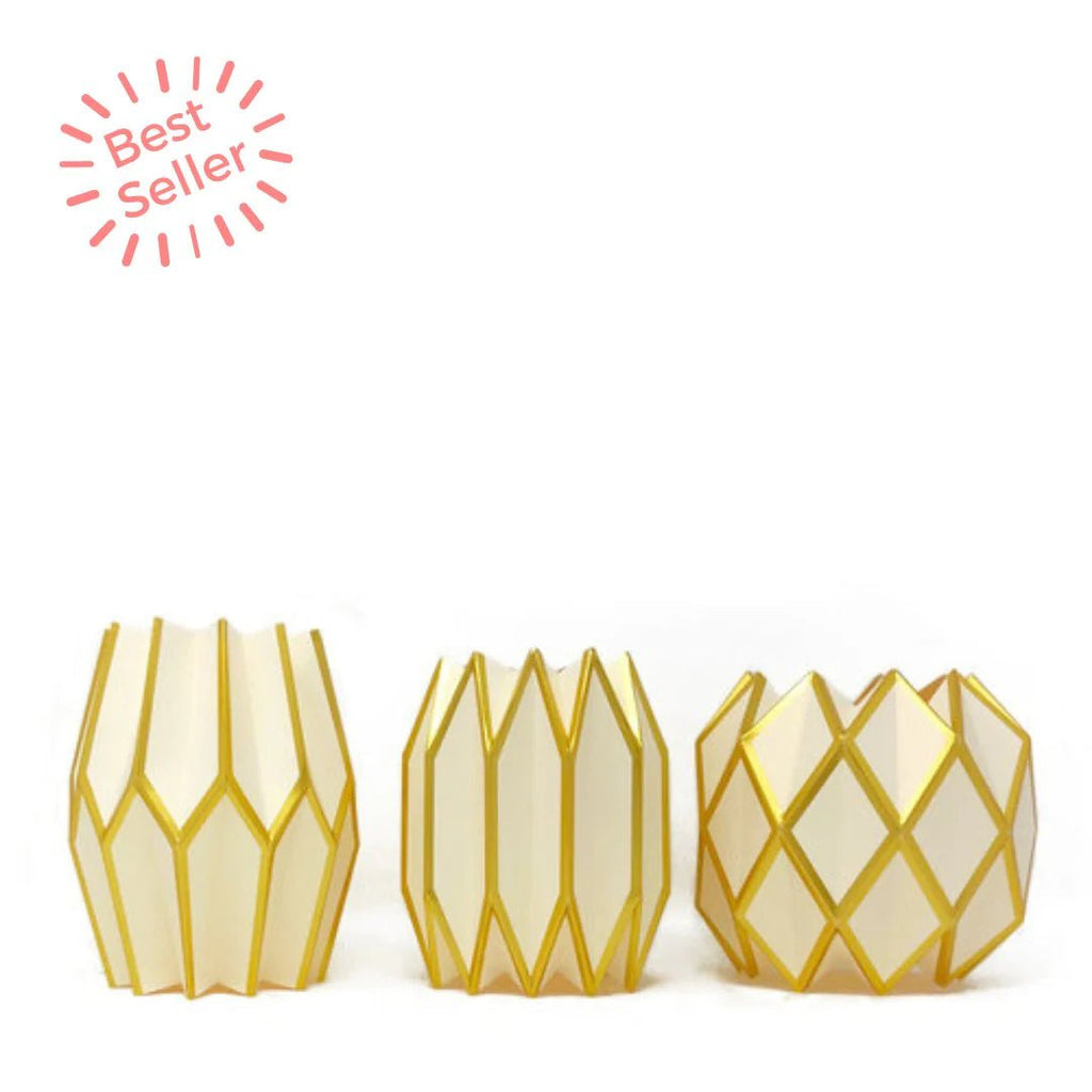 Vase Wraps-Gold Pearl - Mockingbird on Broad