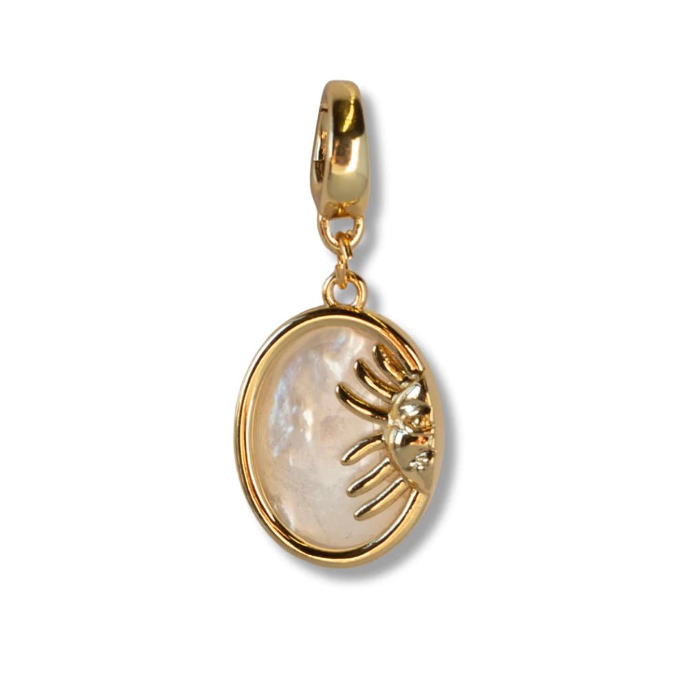 Charm - Sun Medallion, Mother of Pearl - Mockingbird on Broad