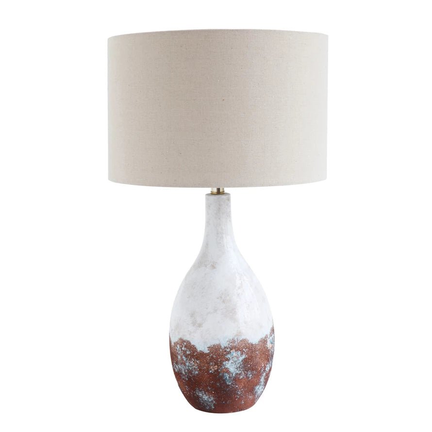 Ceramic Table Lamp with Copper Glaze - Mockingbird on Broad