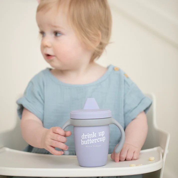 Happy Sippy Cup | Drink Up Buttercup - Mockingbird on Broad