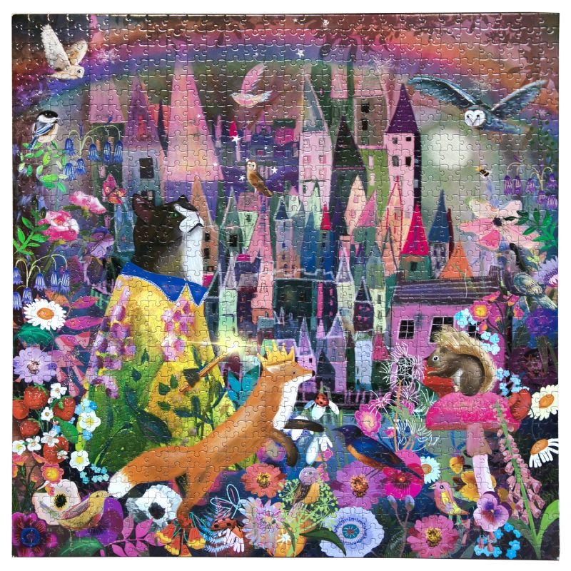 eeboo Puzzle - Cat and the Castle - 1000 Piece - Mockingbird on Broad