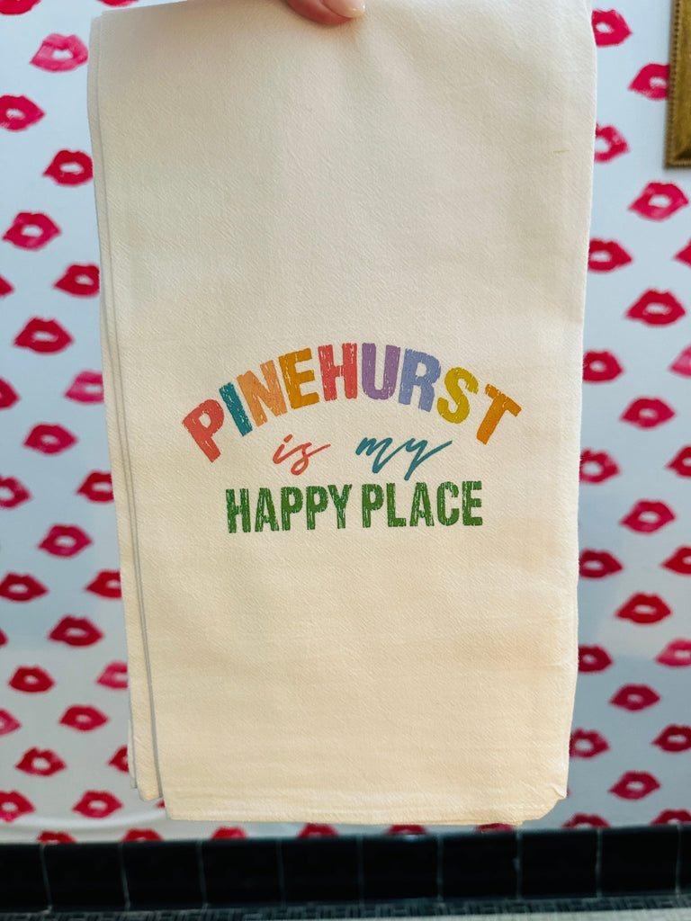 Happy Place Dish Towel - Pinehurst - Mockingbird on Broad