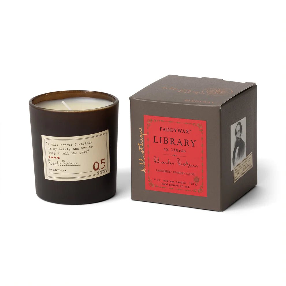 Library Candle Collection - Charles Dickens - Mockingbird on Broad