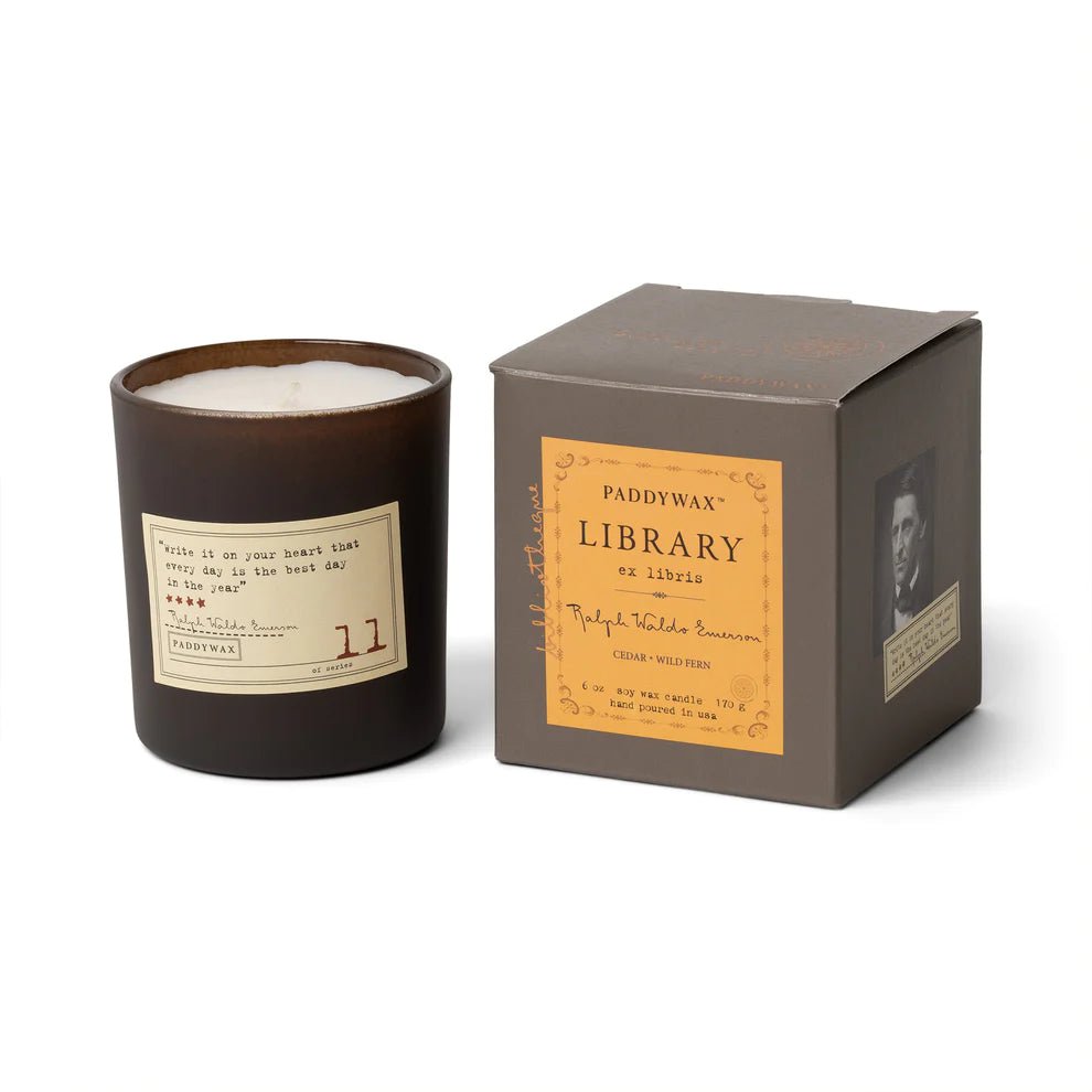 Library Candle Collection - Ralph Waldo Emerson - Mockingbird on Broad