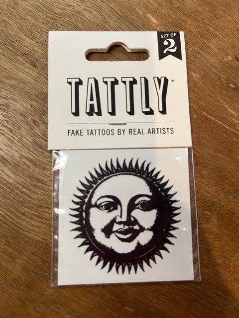 Tattly Temporary Tattoo - Vintage Sun - Mockingbird on Broad