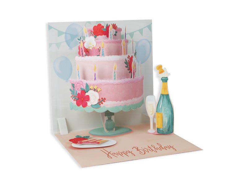 Pop Up Card - Layered Cake - Mockingbird on Broad