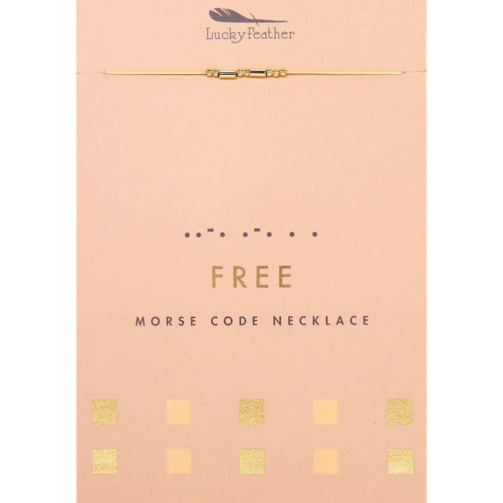 Morse Code Necklace - Free - Mockingbird on Broad