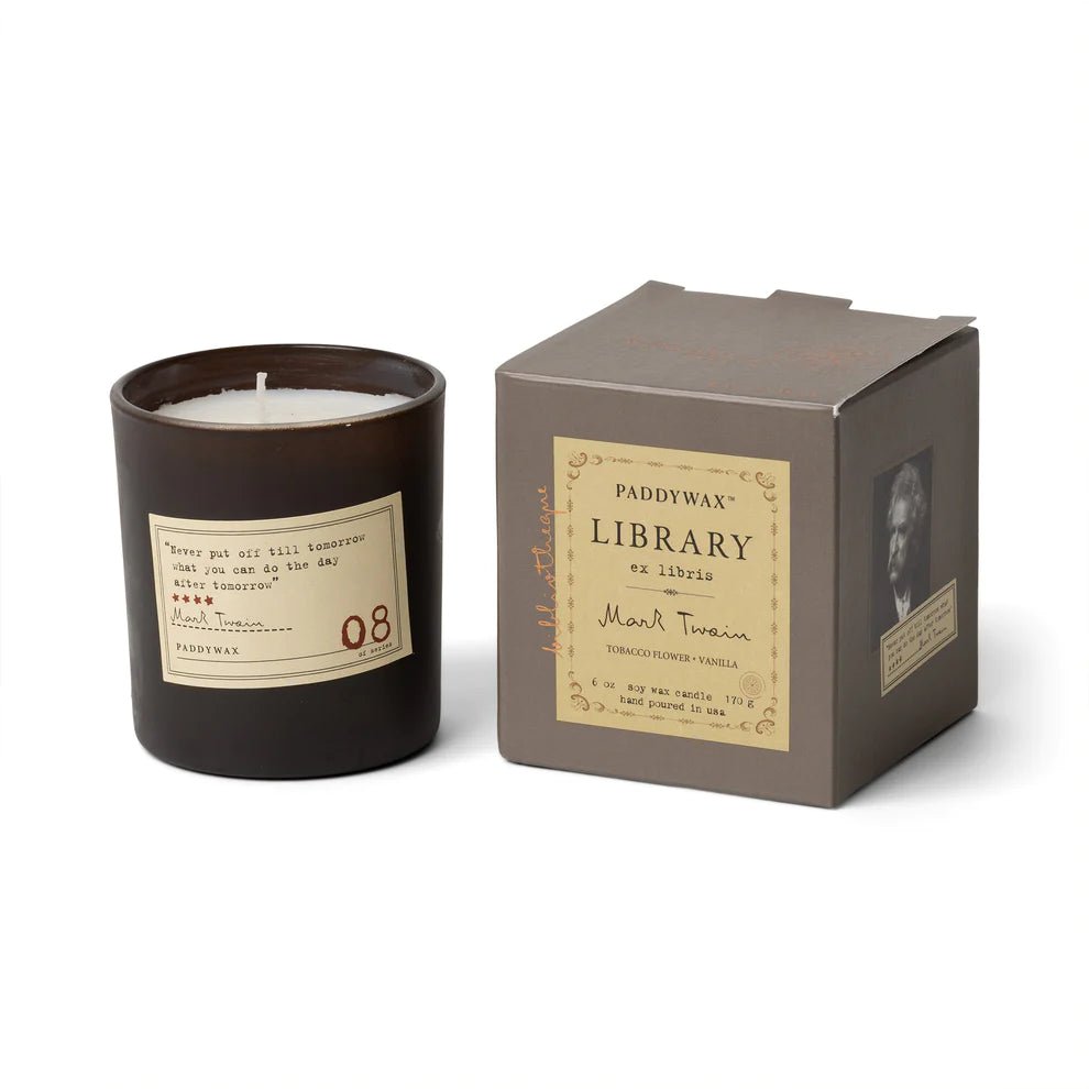 Library Candle Collection - Mark Twain - Mockingbird on Broad