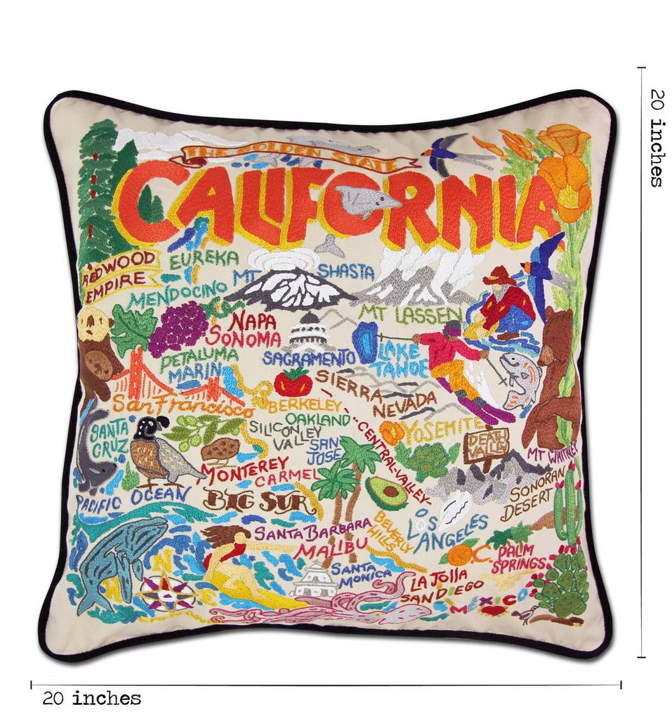 catstudio - California Pillow - Mockingbird on Broad