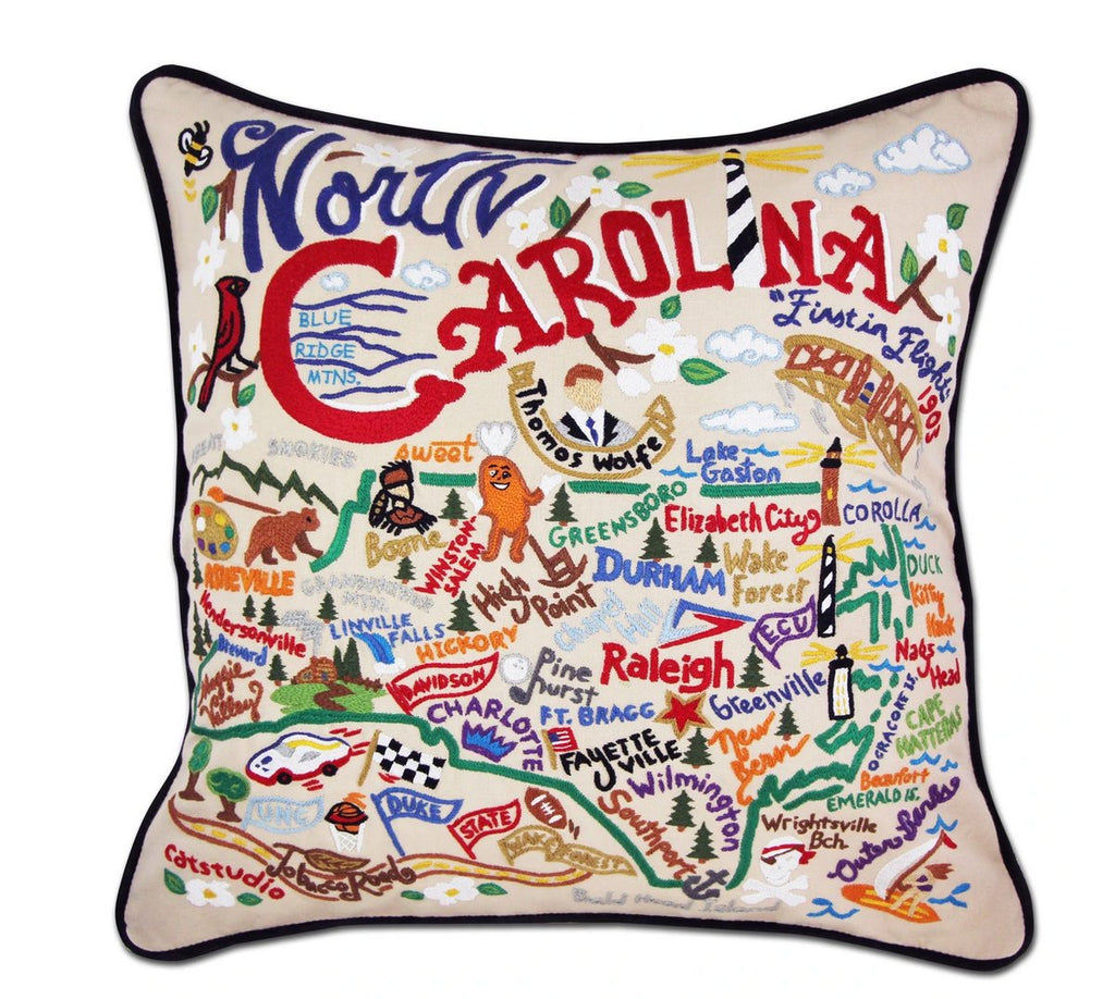 catstudio - North Carolina Pillow - Mockingbird on Broad