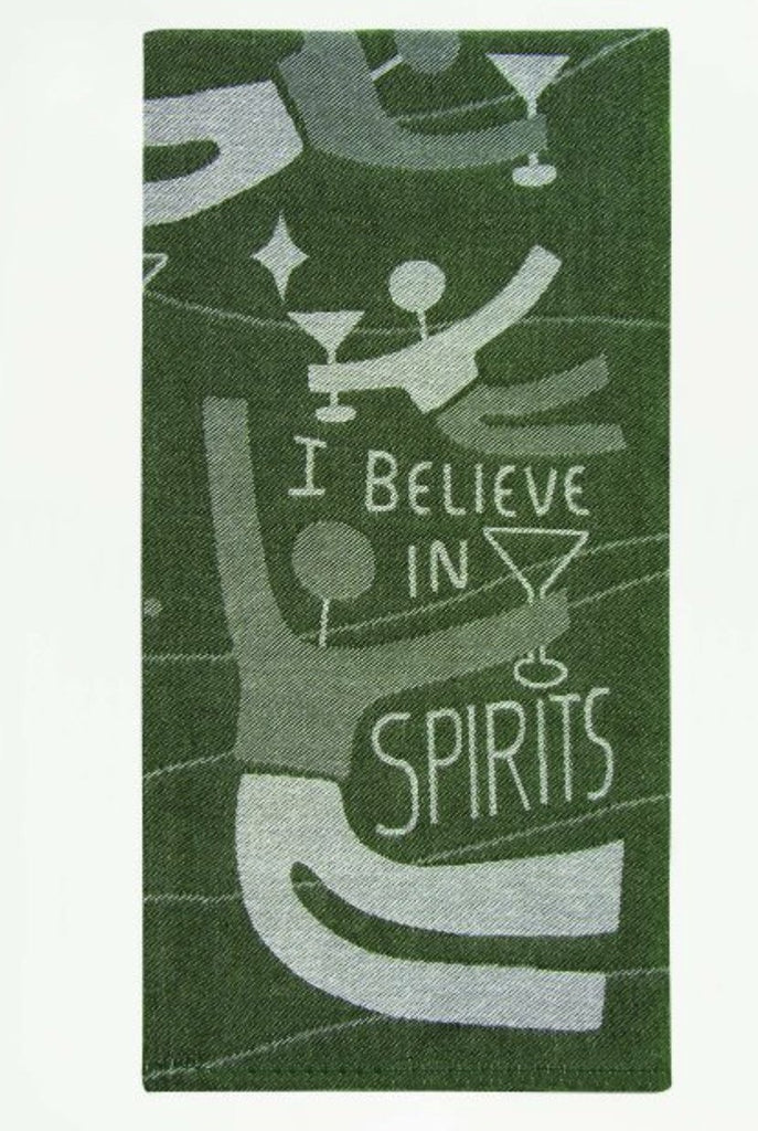Woven Dish Towel | I Believe In Spirits - Mockingbird on Broad