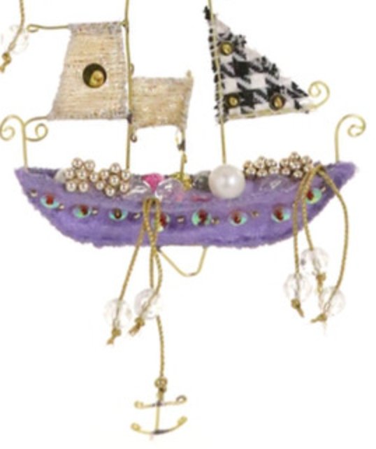Ornament - Stitchery Ship - Mockingbird on Broad