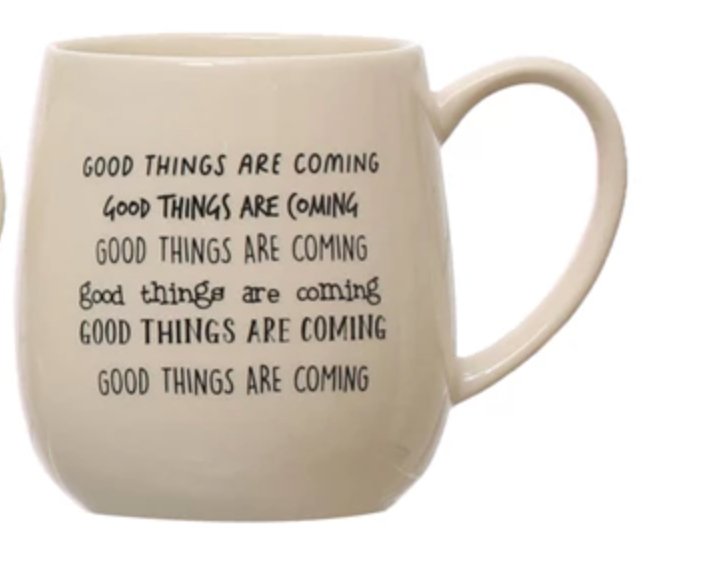 Mug - "Good Things Are Coming" - Mockingbird on Broad