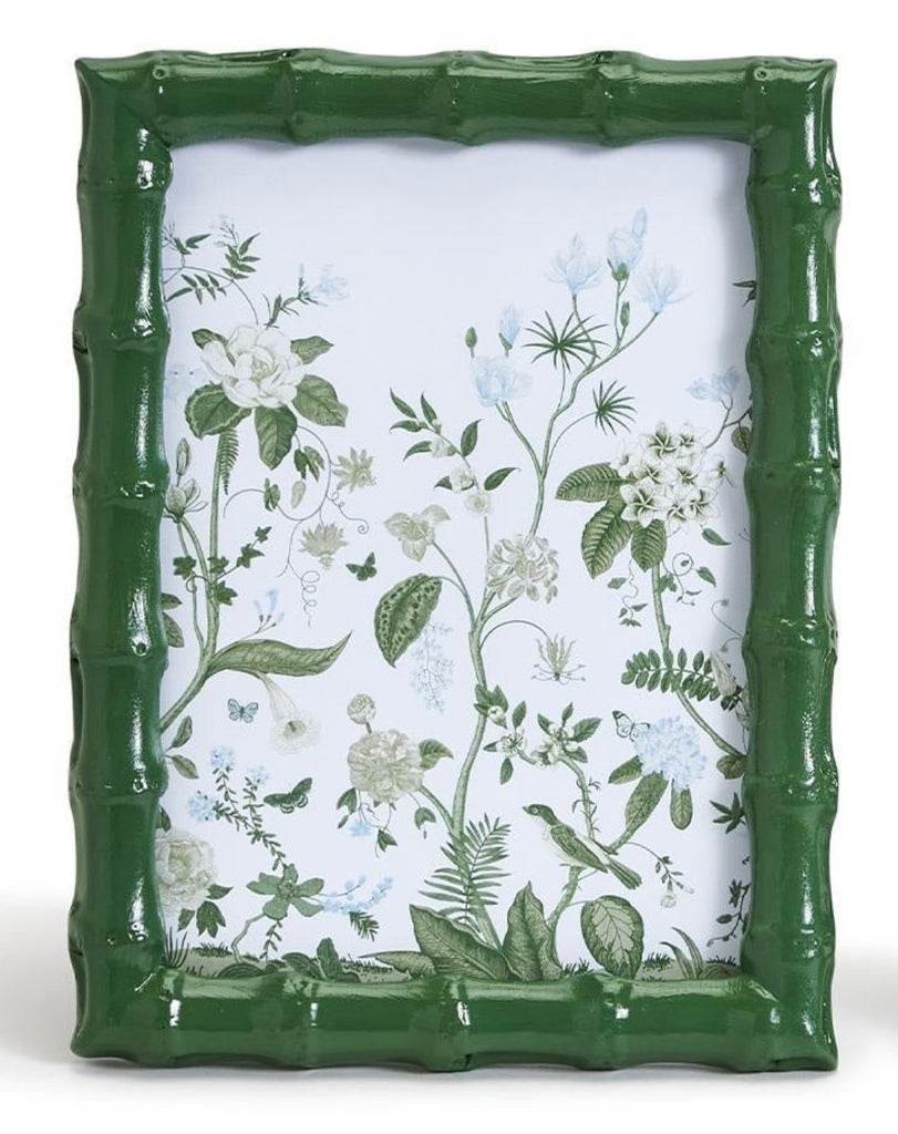 Faux Bamboo Green Picture Frame - Mockingbird on Broad