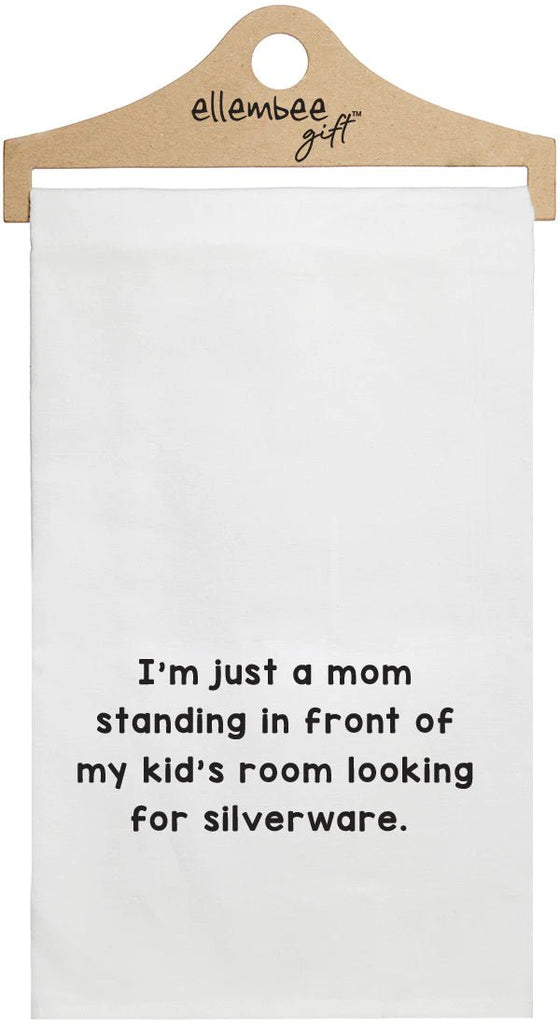 Kitchen Tea Towel - Just A Mom - Mockingbird on Broad