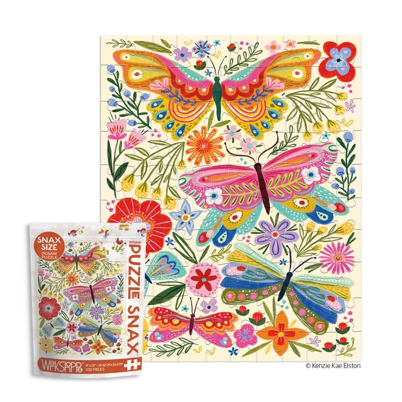 Werkshoppe Puzzle - Butterfly Floral - Mockingbird on Broad