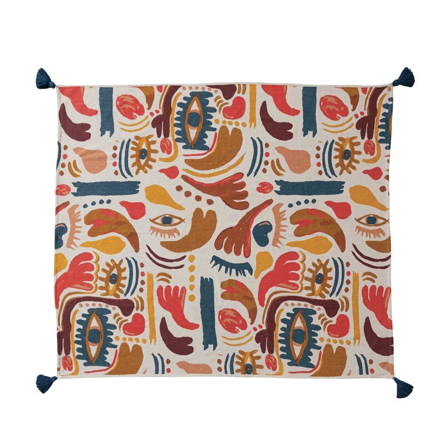 Abstract Throw Blanket - Mockingbird on Broad