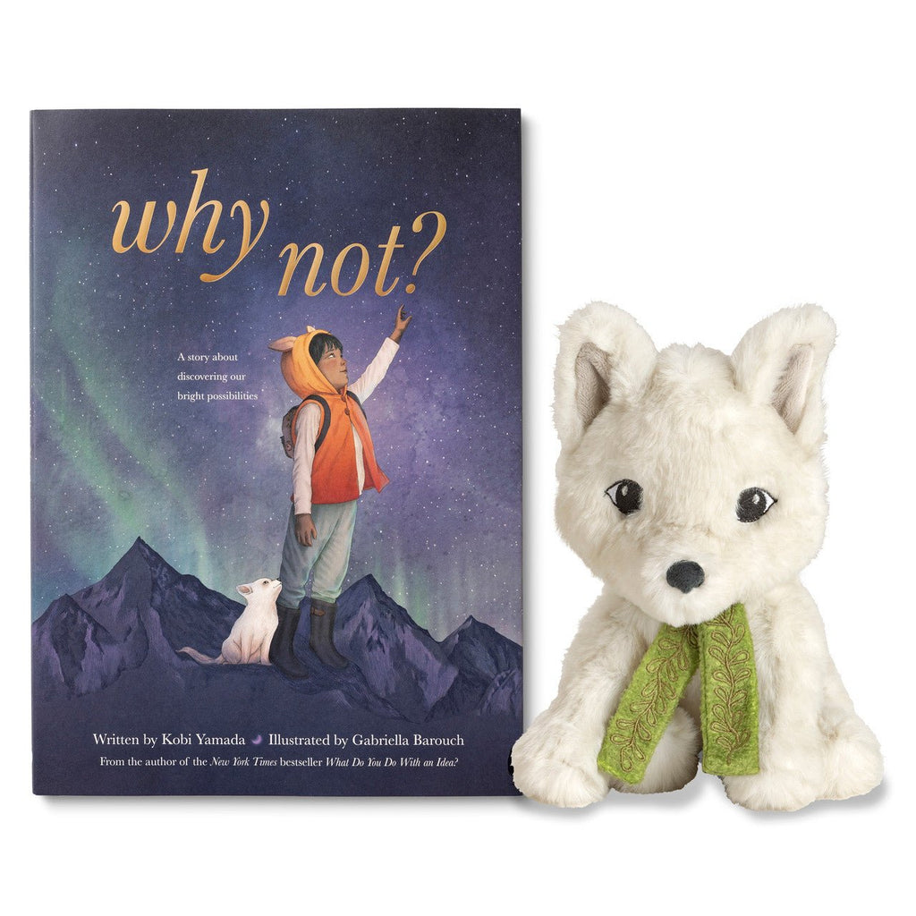 Artic Fox Plush from the book Why Not? by Kobi Yomada - Mockingbird on Broad