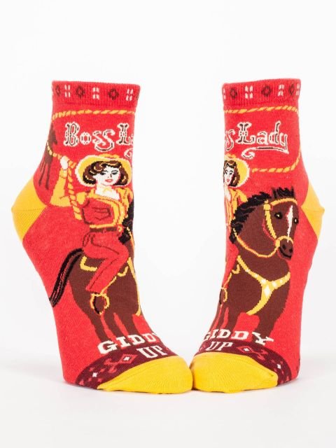 Ankle Socks - Boss Lady - Mockingbird on Broad