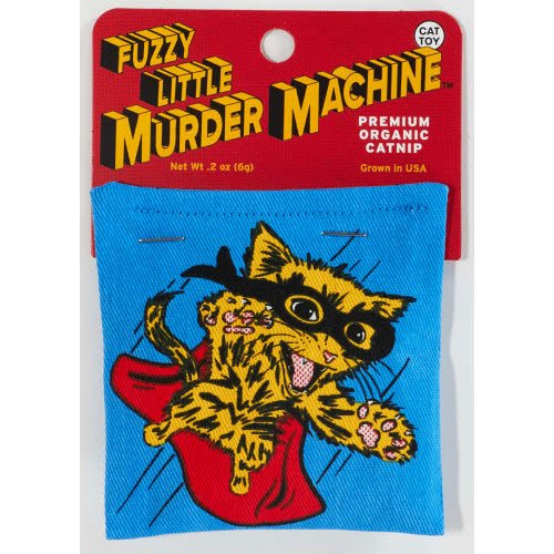 Catnip Toy - Fuzzy Murder Machine - Mockingbird on Broad